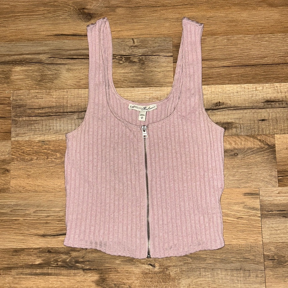 EXPRESS cropped vest S